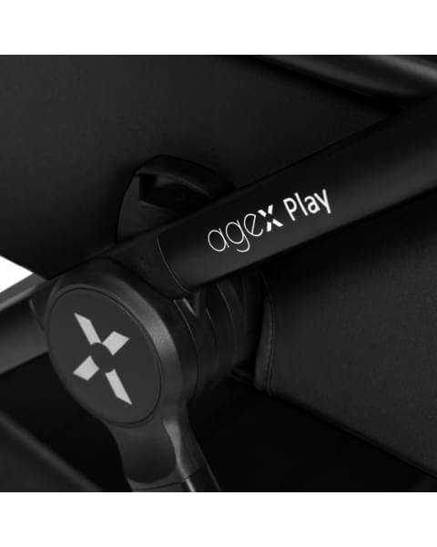 Коляска 2 в 1 Agex Play, Black (Черный)