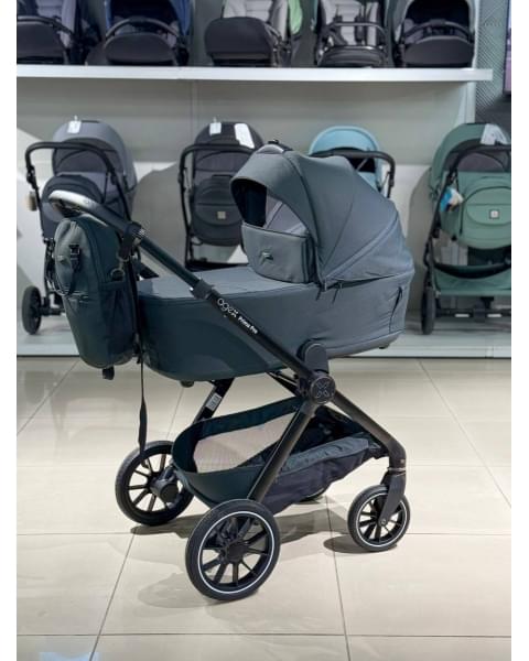 Коляска 2 в 1 Agex Prima Pro 2025, Midnight Grey (Темно-серый)