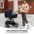 Коляска 2 в 1 Agex Prima Pro 2025, Midnight Grey (Темно-серый)