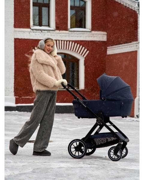 Коляска 2 в 1 Agex Prima Pro 2025, Midnight Grey (Темно-серый)
