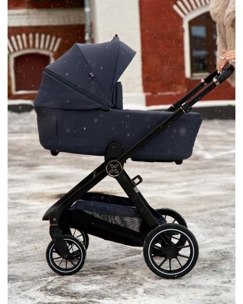 Коляска 2 в 1 Agex Prima Pro 2025, Midnight Grey (Темно-серый)
