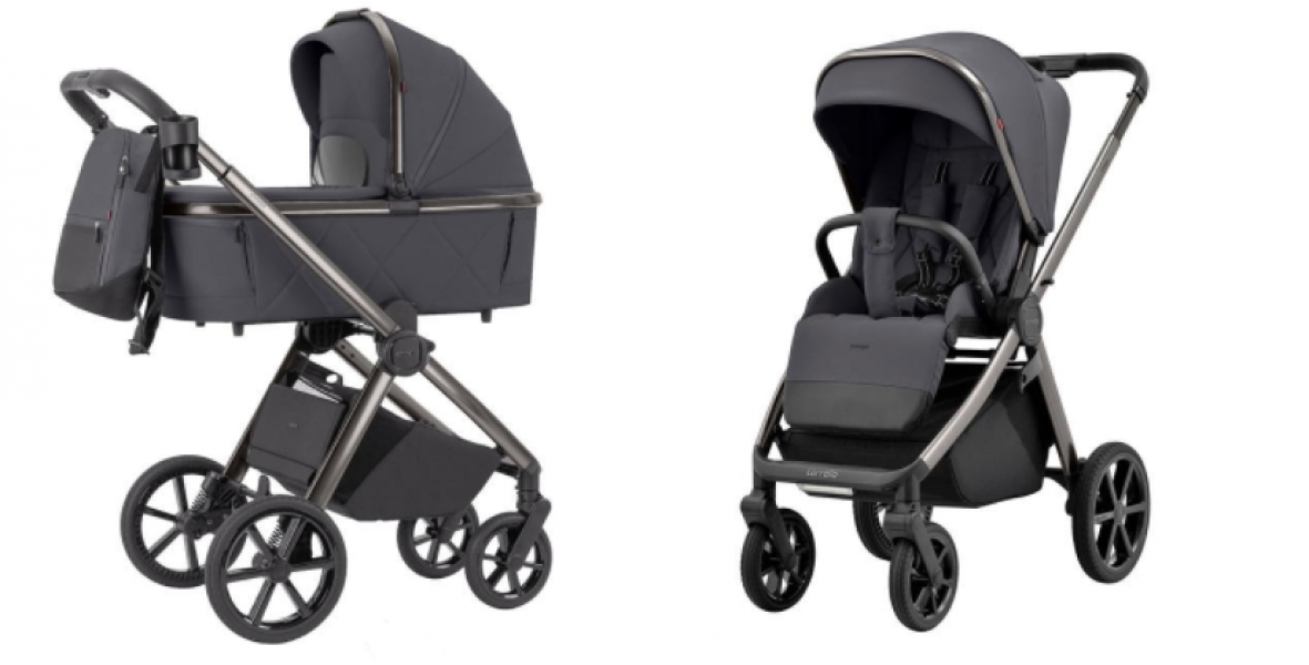 Коляска 2 в 1 Carrello Omega CRL-6530/1, Excellent Grey (Серый)