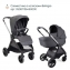 Коляска 2 в 1 Chicco Bellagio, Black Satin (Черный)