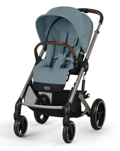 Коляска 2 в 1 Cybex Balios S Lux TPE 2025, Stormy Blue с дождевиком