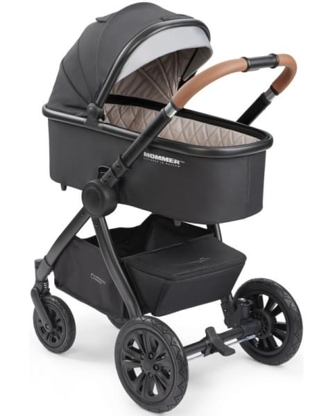 Коляска 2 в 1 Happy Baby Mommer Pro Nova (надувные колеса), Black Nova (Черный)