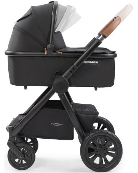 Коляска 2 в 1 Happy Baby Mommer Pro Nova (надувные колеса), Black Nova (Черный)