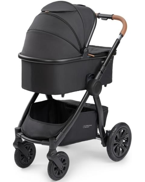 Коляска 2 в 1 Happy Baby Mommer Pro Nova (надувные колеса), Black Nova (Черный)