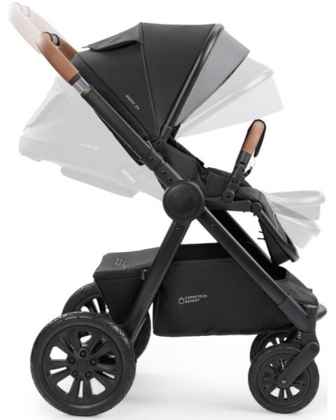 Коляска 2 в 1 Happy Baby Mommer Pro Nova (надувные колеса), Black Nova (Черный)