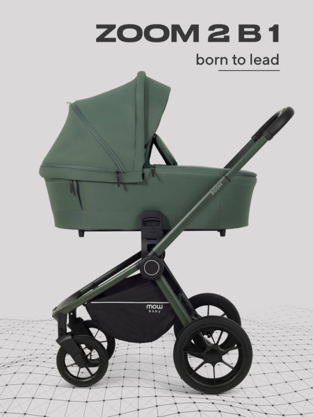 Коляска 2 в 1 Mowbaby Zoom PU Forest green