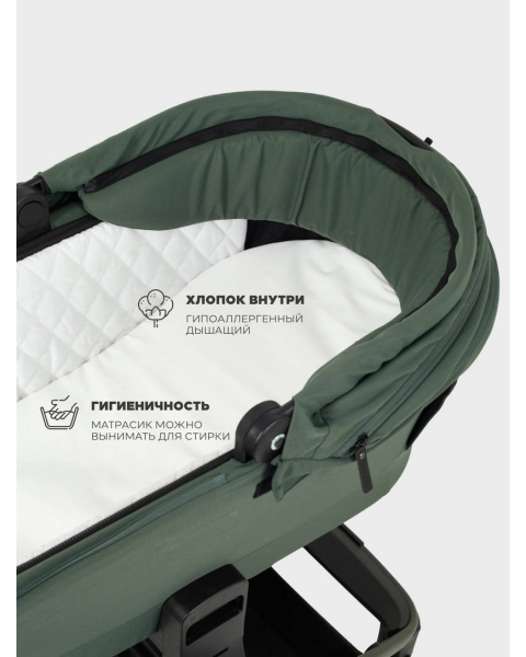 Коляска 2 в 1 Mowbaby Zoom PU Forest green