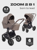 Коляска 2 в 1 Mowbaby Zoom PU Mocca