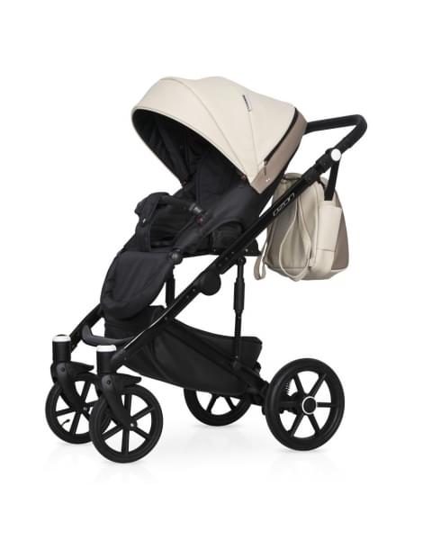 Коляска 2 в 1 Riko Basic Ozon Ecco, 25 (Слоновая кость - Бежевый)