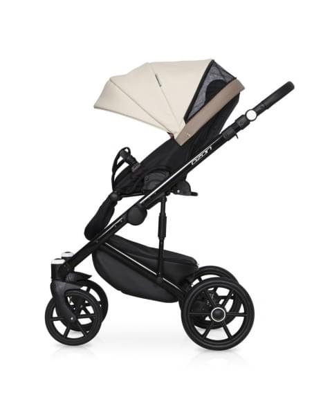 Коляска 2 в 1 Riko Basic Ozon Ecco, 25 (Слоновая кость - Бежевый)