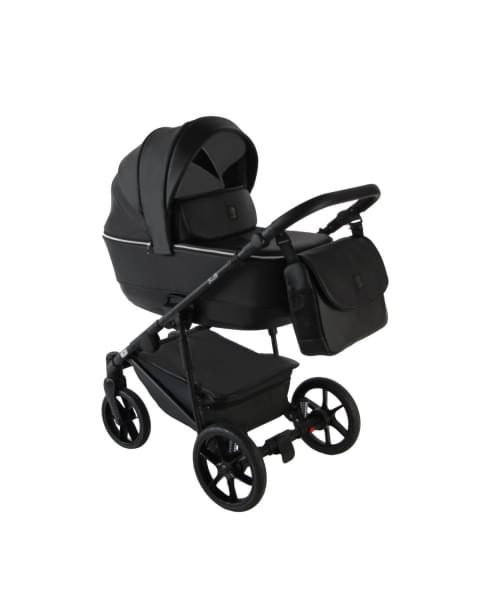 Коляска 2 в 1 Sevillababy Tisso, TIS-07 - Черный / Эко-кожа
