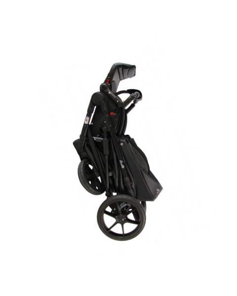 Коляска 2 в 1 Sevillababy Tisso, TIS-07 - Черный / Эко-кожа