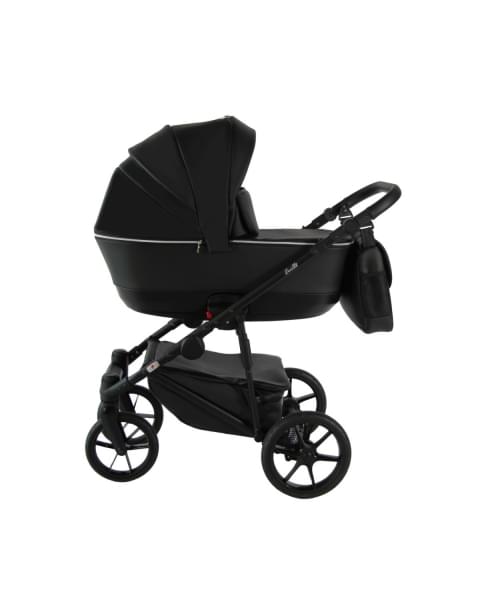 Коляска 2 в 1 Sevillababy Tisso, TIS-07 - Черный / Эко-кожа