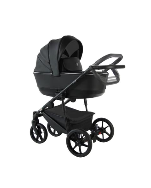 Коляска 2 в 1 Sevillababy Tisso, TIS-07 - Черный / Эко-кожа