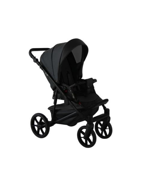 Коляска 2 в 1 Sevillababy Tisso, TIS-07 - Черный / Эко-кожа
