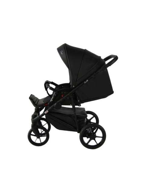 Коляска 2 в 1 Sevillababy Tisso, TIS-07 - Черный / Эко-кожа