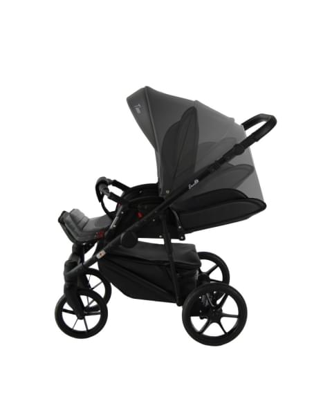 Коляска 2 в 1 Sevillababy Tisso, TIS-07 - Черный / Эко-кожа