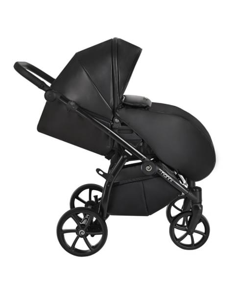 Коляска 2 в 1 Tutis Nanni Leather 2023, Черный (699)