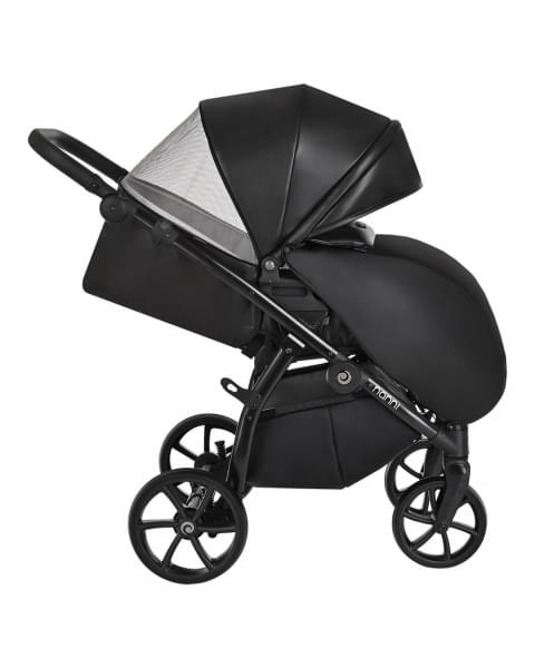 Коляска 2 в 1 Tutis Nanni Leather 2023, Черный (699)