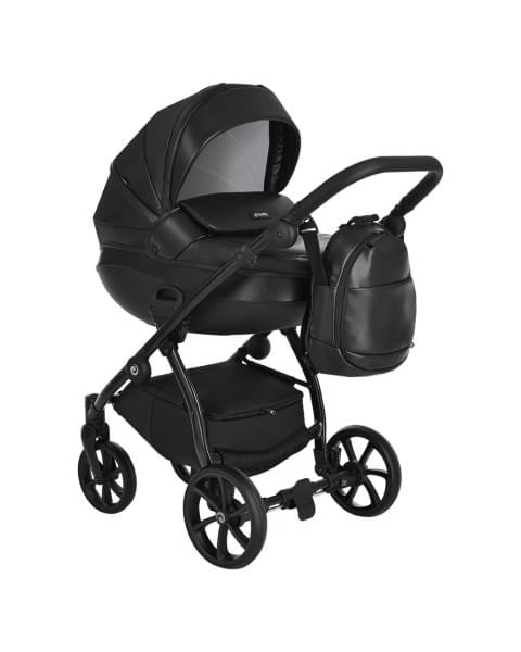Коляска 2 в 1 Tutis Nanni Leather 2023, Черный (699)