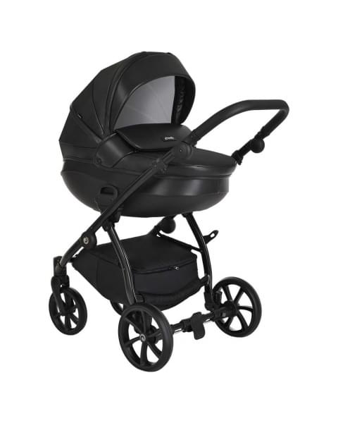 Коляска 2 в 1 Tutis Nanni Leather 2023, Черный (699)