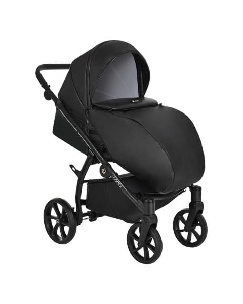 Коляска 2 в 1 Tutis Nanni Leather 2023, Черный (699)