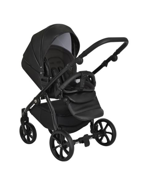 Коляска 2 в 1 Tutis Nanni Leather 2023, Черный (699)