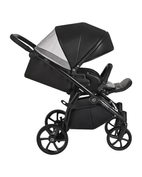 Коляска 2 в 1 Tutis Nanni Leather 2023, Черный (699)