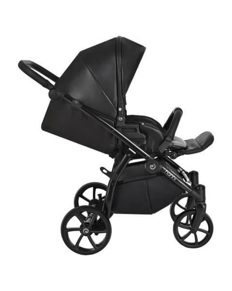 Коляска 2 в 1 Tutis Nanni Leather 2023, Черный (699)