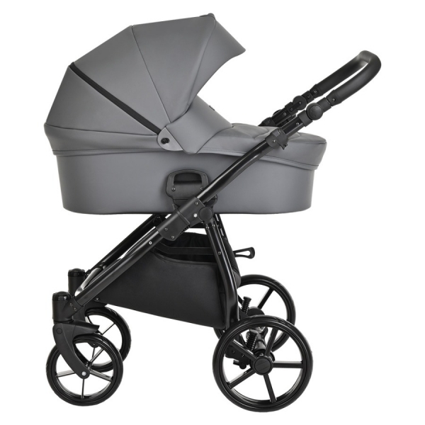 Коляска 2 в 1 Tutis Novo Leather 2023, Dark Grey (Темно-серый)