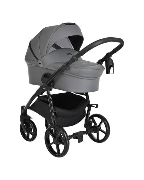 Коляска 2 в 1 Tutis Novo Leather 2023, Dark Grey (Темно-серый)