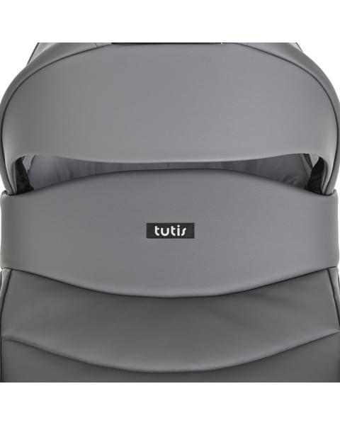 Коляска 2 в 1 Tutis Novo Leather 2023, Dark Grey (Темно-серый)