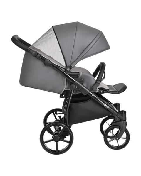 Коляска 2 в 1 Tutis Novo Leather 2023, Dark Grey (Темно-серый)