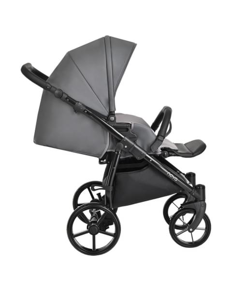 Коляска 2 в 1 Tutis Novo Leather 2023, Dark Grey (Темно-серый)
