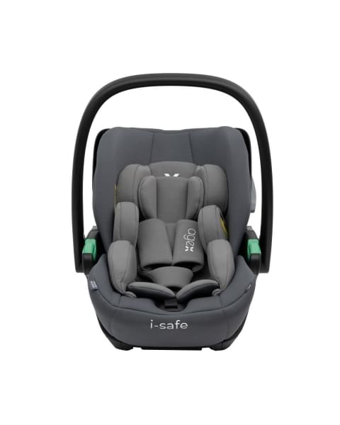 Коляска 3 в 1 Agex Prima Pro 2025, Midnight Grey (Темно-серый) + Автокресло Agex i-Safe (0-13 кг), Grey (Серый)