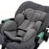 Коляска 3 в 1 Agex Prima Pro 2025, Midnight Grey (Темно-серый) + Автокресло Agex i-Safe (0-13 кг), Grey (Серый)