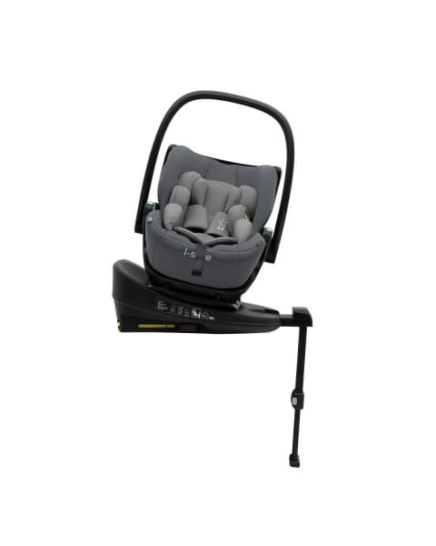 Коляска 3 в 1 Agex Prima Pro 2025, Midnight Grey (Темно-серый) + Автокресло Agex i-Safe (0-13 кг), Grey (Серый)