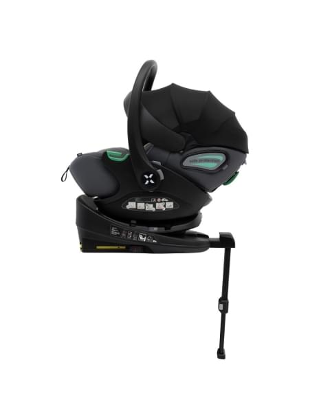 Коляска 3 в 1 Agex Prima Pro 2025, Midnight Grey (Темно-серый) + Автокресло Agex i-Safe (0-13 кг), Grey (Серый)
