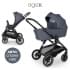 Коляска 3 в 1 Agex Prima Pro 2025, Midnight Grey (Темно-серый) + Автокресло Agex i-Safe (0-13 кг), Grey (Серый)
