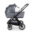Коляска 3 в 1 Agex Prima Pro 2025, Midnight Grey (Темно-серый) + Автокресло Agex i-Safe (0-13 кг), Grey (Серый)