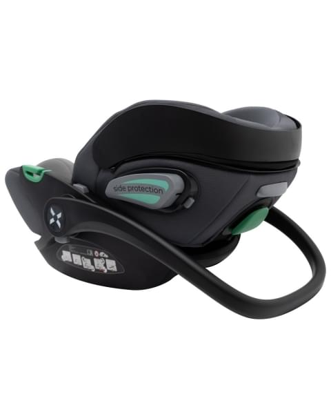 Коляска 3 в 1 Agex Prima Pro 2025, Midnight Grey (Темно-серый) + Автокресло Agex i-Safe (0-13 кг), Grey (Серый)