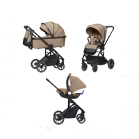 Коляска 3 в 1 Carrello Alfa CRL-6508 / 2023, Evening Beige (Коричневый)