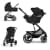 Коляска 3 в 1 Cybex Balios S Lux 2025 цвет Moon Black + Автокресло Aton B2