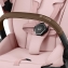Коляска 3 в 1 Cybex Priam IV Chrome Brown и автокресло Aton B2 i-Size Dynamic Red Peach Pink