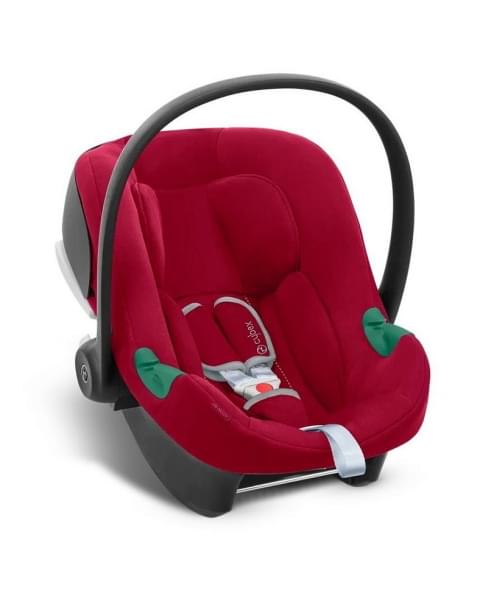 Коляска 3 в 1 Cybex Priam IV Chrome Brown и автокресло Aton B2 i-Size Dynamic Red Peach Pink