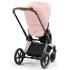 Коляска 3 в 1 Cybex Priam IV Chrome Brown и автокресло Aton B2 i-Size Dynamic Red Peach Pink