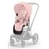 Коляска 3 в 1 Cybex Priam IV Chrome Brown и автокресло Aton B2 i-Size Dynamic Red Peach Pink